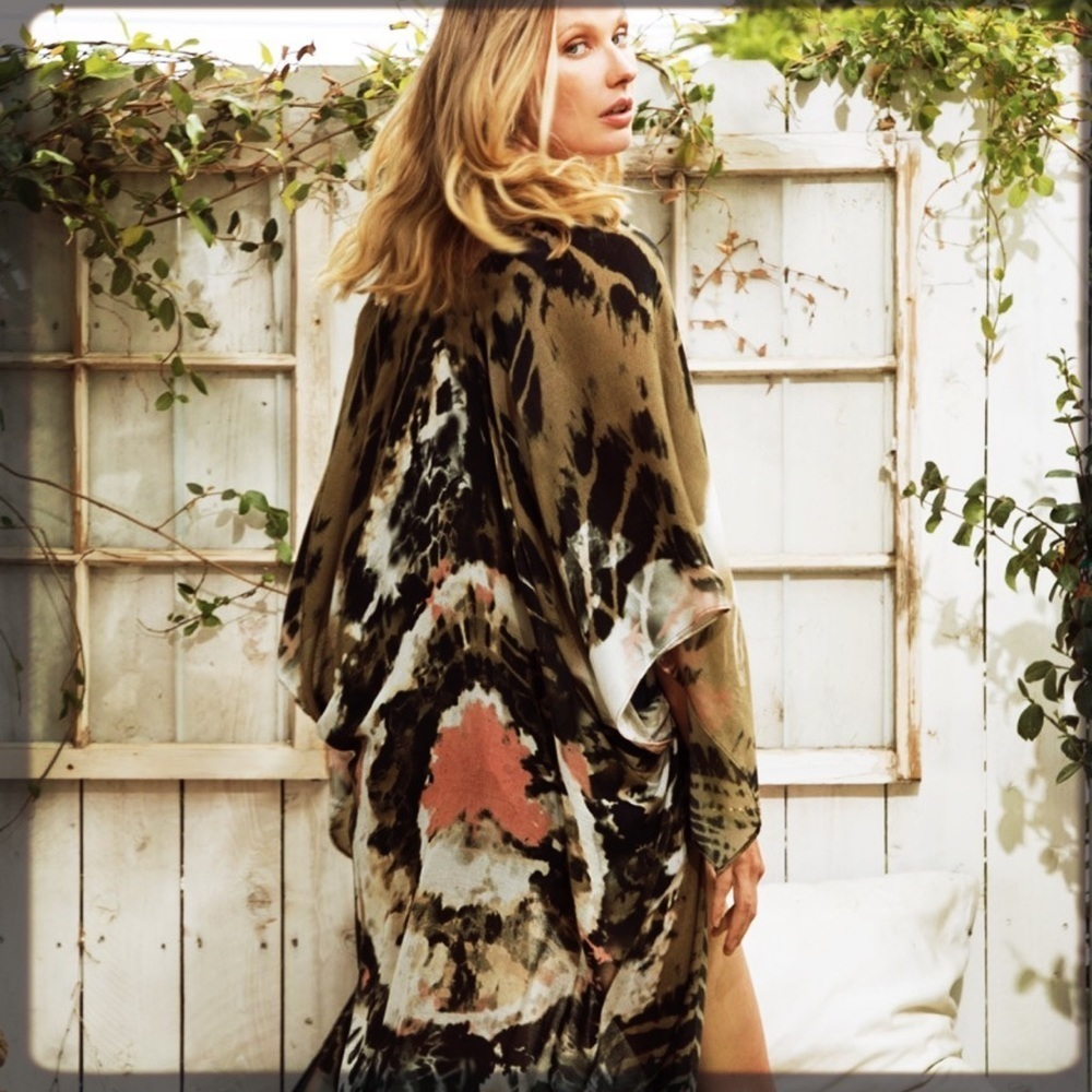 “THE OLIVIA” Tie Dye Kimono Duster Swim Cover